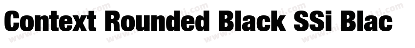 Context Rounded Black SSi Black字体转换
